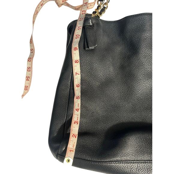 Tory Burch Black Leather Harper Tote - Picture 8 of 10